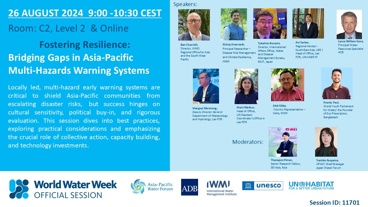 Stockholm World Water Week 2024: APWF will organize APWF 4 Asia-Pacific ...